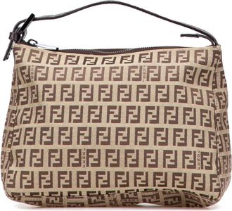 Fendi 2010-2025 Zucchino canvas handtas - Bruin