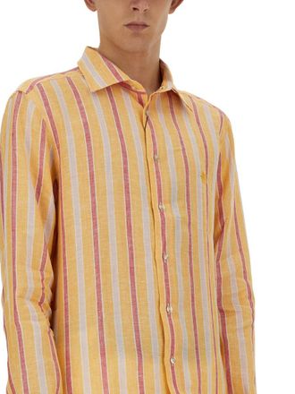 Etro Pegasus Logo Linen Shirt - Multicolor