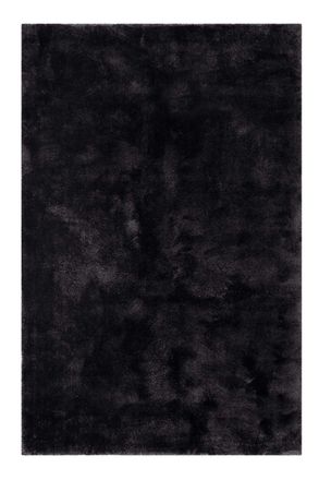 Esprit Alfombra de pelo largo y suave en microfibra color negro 200x290