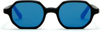 L.G.R Zanzibar 5436 Mens Sunglasses Black Size 46
