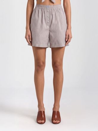 Brunello Cucinelli Pantaloncini in cotone e seta a righe