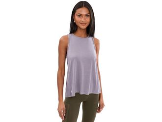 Smartwool Active Ultralite High Neck Tank Top Womens Clothing Purple Storm : LG, Lyocell/Nylon/Tencel