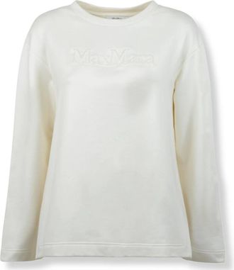 Max Mara Felpa Berma - Dames - Longsleeves - Wit - S - Tops