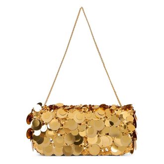 Paco Rabanne Shoulder Bags, female, Yellow, Size: ONE SIZE Sparkle Baguette Bag