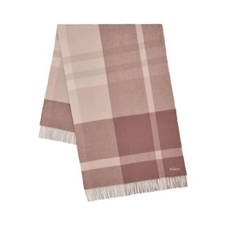Mulberry Grote wollen sjaal met ruitpatroon - Dames - Accessoires - Veelkleurig - Maat: ONE Size Wol