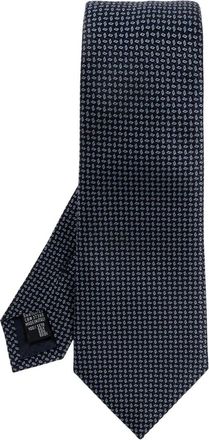 Giorgio Armani Cravatta a fantasia - Blu