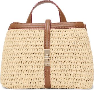 MZ Wallace Mini Astor Diamond Quilted Top Handle Bag in Camel Crochet at Nordstrom