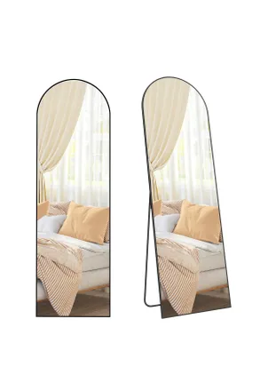 Boxxx Standspiegel, Schwarz, Metall, Glas, formgebogen, 50x160x33 cm, Facettenschliff, Ganzk&ouml;rperspiegel, Garderobe, Garderobenspiegel