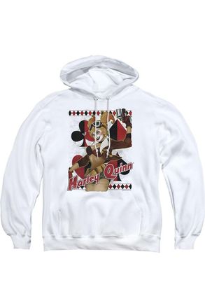 Gildan Justice League of America Harley Bombshetll Adult Pull Over Hoodie / Hooded Sweatshirt