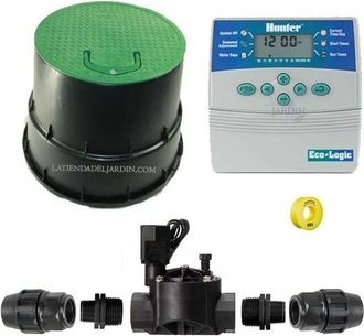 Hunter Kit Profesional Riego Autom&aacute;tico De 1 Zona 24v Para Tuberia 20mm
