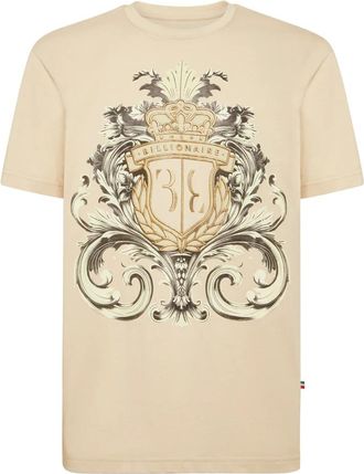 Billionaire Boys Club Tops, Heren, Beige, XL, Katoen, T-Shirt Ronde Hals Barok