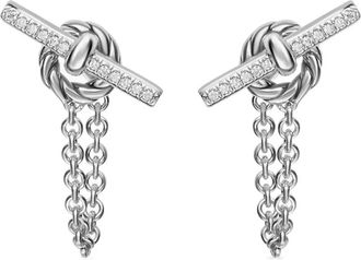 David Yurman Orecchini DY Mercer con diamanti - Argento