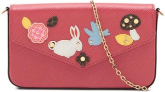 Louis Vuitton Borsa a tracolla Pochette Felicie in pelle con design patchwork Epi 2018 - Rosa