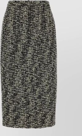 Gucci high waist boucl&eacute; skirt textured design