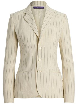 Ralph Lauren Collection Blazer met krijtstreep - Beige