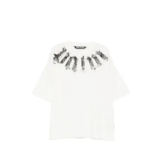 Palm Angels Big Neck Logo Printed T-shirt