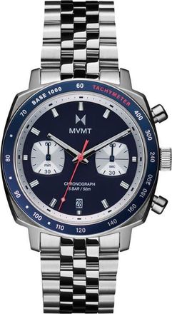 MVMT Mulholland Racer Bracelet Watch, 42mm in Silver at Nordstrom
