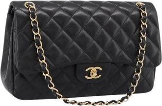 Chanel Pre-owned Vintage Schoudertas - Dames - Vintage Schoudertas - Zwart - ONE Size - Leer - Vintage