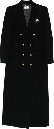 Elisabetta Franchi Cappotto doppiopetto - Nero