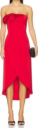 Kika Vargas Almaz Dress In Red