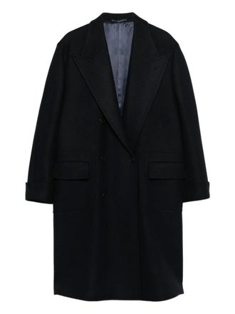 Fortela double-breasted coat - men - Wool - 52 - Blue