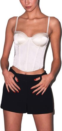 Fleur du Mal Hamptons Bustier in Ivory at Nordstrom, Size X-Small