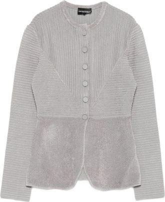 Emporio Armani Buttoned Crewneck Jacket
