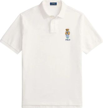 Ralph Lauren Polo Bear Poloshirt - Heren - Polos - Wit - M - Katoen - Tops
