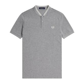 Fred Perry Bomber Collar Polo - Heren - Tops - Grijs - Maat: M Katoen