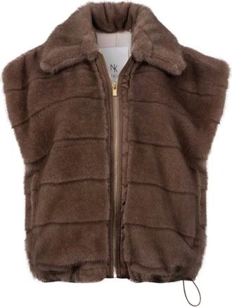 Nukus Nukus, Jassen, Dames, Bruin, XL, Polyester, Hani Gilet