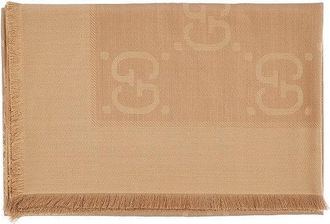 Gucci GG jacquard wool and silk scarf Woman One Size