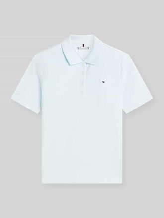 Tommy Hilfiger Regular Fit Poloshirts aus Baumwoll-Mix in Hellblau, Gr&ouml;&szlig;e XL