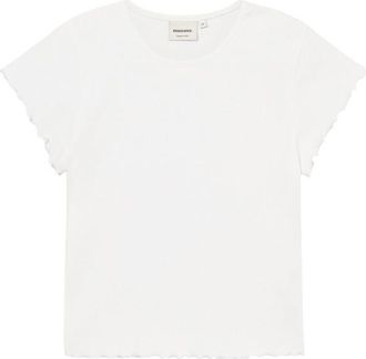 Dedicated Rib Top Ven T-Shirt f&uuml;r Damen | wei&szlig;