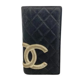 Chanel Pre-owned Wallets, female, Black, Size: ONE SIZE Pre-owned Long wallet (bi-fold)