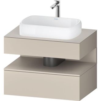 Duravit Duravit - Qatego Consola Mueble Bajo Lavabo, 1 Extra&iacute;ble, 1 Caj&oacute;n