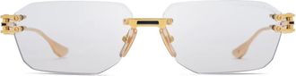 Dita Eyewear geometric-frame sunglasses - Goud