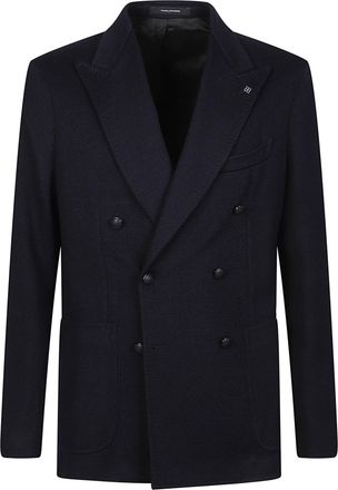 Tagliatore Montecarlo Double-Breasted Wide Lapel Blazer