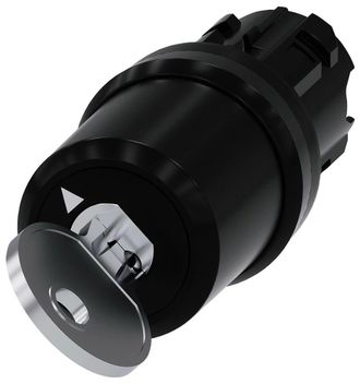 SIEMENS Interruptor De Llave, C, 22mm, Redondo, Pl&aacute;stico, Extracci&oacute;n De Llave O+i, 3su10005bf110aa0