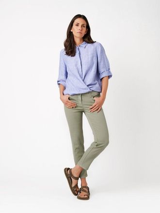 Toni 7/8-Jeans TONI Perfect Shape 7/8, Damen, Gr. 36, N-Gr, light khaki, Denim/Jeans, Obermaterial: 79% Baumwolle, 11% Polyester, 8% Lyocell, 2% Elasthan, 