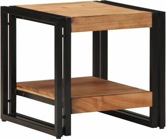 vidaXL Vidaxl - Mesa De Caf&eacute; Marr&oacute;n 40 X 40 X 38 Cm Madera Maciza De Acacia