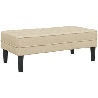 vidaXL Vidaxl - Banco Crema 113 X 57 X 39 Cm Tela
