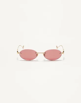 Valentino Geometric Metal Eyewear Wo