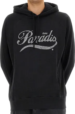 3.Paradis Cotton Hoodie - Black