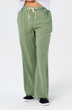 Rip Curl Classic Surf Wide Leg Pants in Sage at Nordstrom, Size Xx-Large