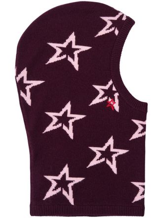 Perfect Moment star-print balaclava - unisex - Merino - One Size - Purple