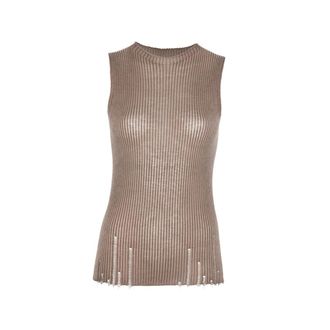 Uma Wang Ribbed Distressed Top