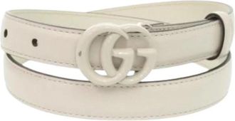 Gucci Pre-owned Vintage Leren Riem - Dames - Vintage Accessoires - Beige - ONE Size - Leer - Vintage
