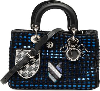 Dior Pre-owned Dior Small Tweed Patch Diorissimo Tote 29 MA 0146