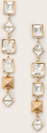 AllSaints Womens Brass Elora Drop Earrings, Size: One Size