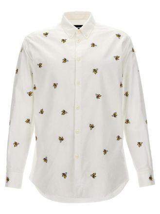 Dsquared2 White Fruit Embroidery Shirt